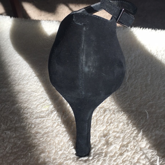Jennifer Moore Black Suede 4" Heel with Ankle Strap - Picture 9 of 9